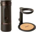 OutIn Fino tragbare elektrische Kaffeemühle und abnehmbarer Ständer im Set, Espressomaschine, Kaffeemaschine, Für UNTERWEGS, Camping, 690 g, 1 Stunde