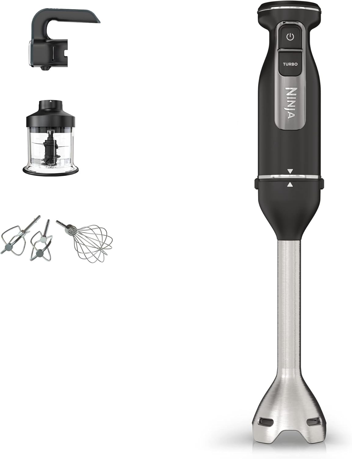 Ninja Foodi 3-in-1 Stabmixer, Automatisch, Handmixer, 850 W, 700ml, 9 cm, 5 cm, 1,07 kg, 1,02 kg, Schwarz