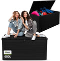 Grindi - Gartenbox 680 l - Auflagenbox wasserdicht Padda - Aufbewahrungsbox mit Deckel, Spielzeug, Balkonschrank, 390 l, 71 cm, Kunststoff