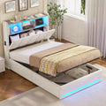 AOGLLATI Polsterbett, Kinderbett, Matratze, Schlafzimmer, 300 kg, 6 cm, 200 l, 400 kg, LED-Beleuchtung