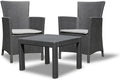 Allibert by Keter Lounge Set Rosario Balcony 2x Sessel und 1x Tisch, 4 cm, 89 cm, 43 cm, Kunststoff