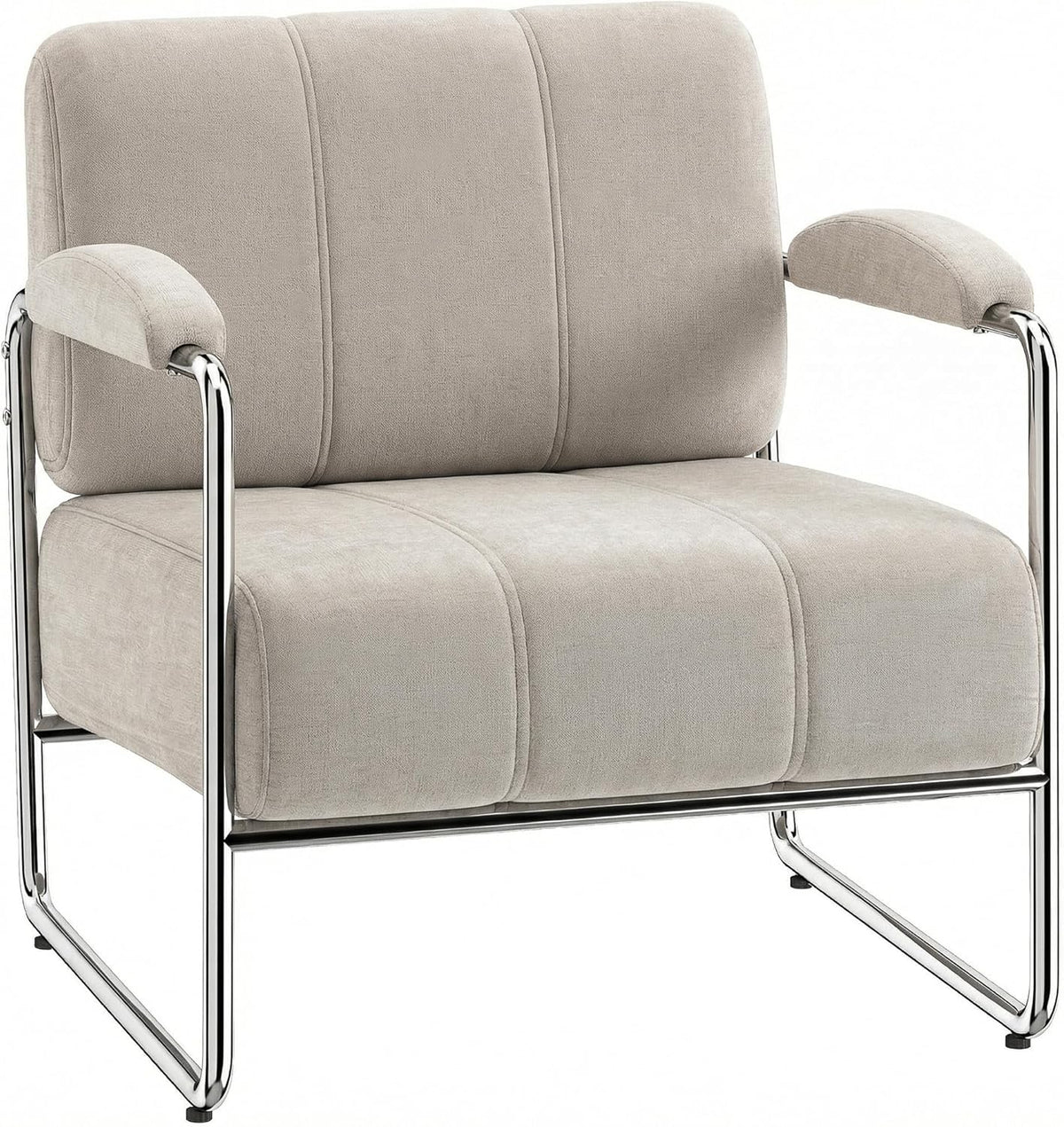 HOMCOM Sessel Loungesessel mit Armlehnen, Polstersessel, Armlehnstuhl, Schlafzimmer, 300 g, 18 cm, 55 cm, 15 cm, 120 kg, 8 Minuten
