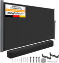 HOMEDEMO Alu-Seitenmarkise ausziehbar, Garten, 280 g, 10 Minuten