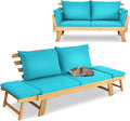 GIANTEX Liegesofa mit klappbaren Seitenlehnen, Tagesbett, Gartensofa, 75 cm, 320 kg
