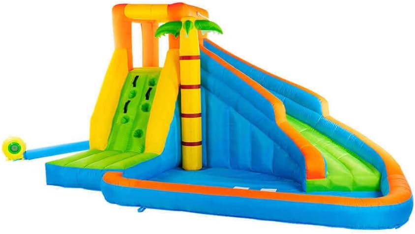 Home Deluxe- Aufblasbare Hüpfburg VIVI - 400 × 300 × 225 cm - inkl. Gebläse und Zubehör, Garten