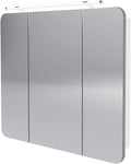 BadeDu NES LED-Spiegelschrank 90 cm in Weiß, LED-Aufsatzleuchte, LED-BELEUCHTUNG