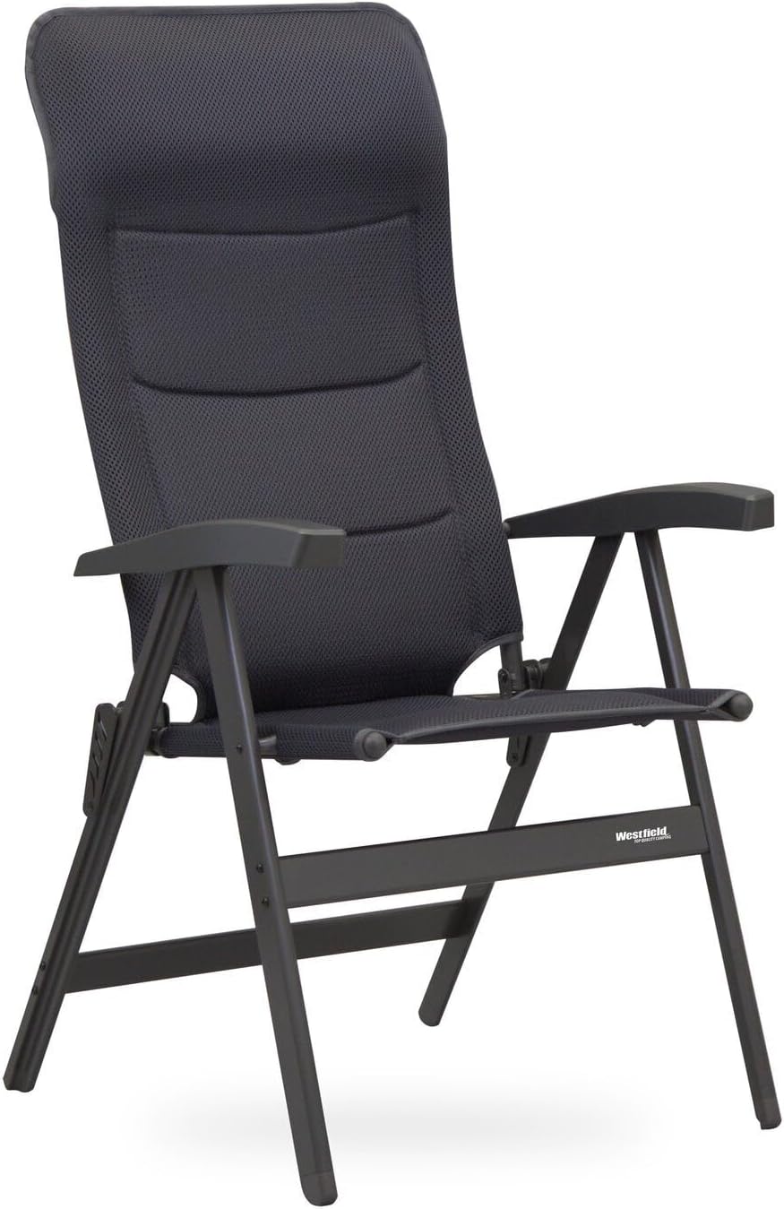 Westfield Campingstuhl Avantgarde Noblesse, 122 cm, 4,6 kg, 63 cm, Grau
