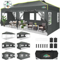 COBIZI Faltpavillon 3 × 6 Pavillon wasserdicht Winterfest, Gartenpavillon, 262.2 cm, 280.2 cm, 298.2 cm