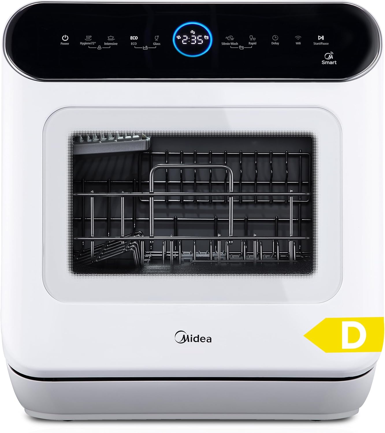 Midea Tischgeschirrspüler für 3 Gedecke, Automatisch, 27 cm, App