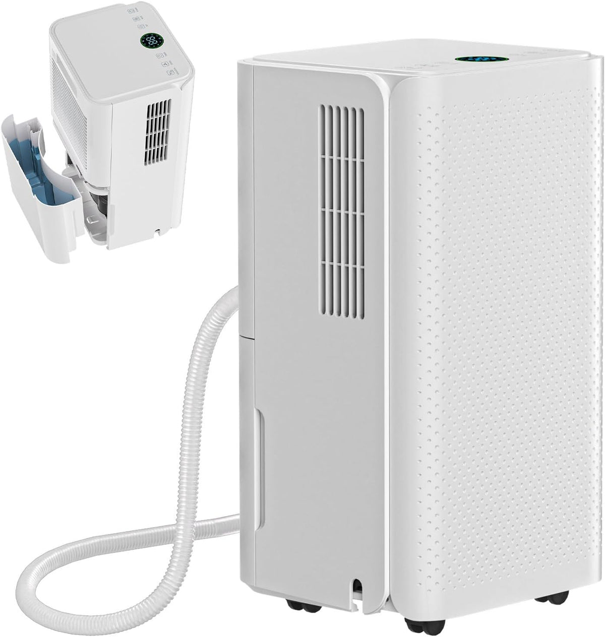 Jaxguom Luftentfeuchter, Luftentfeuchter Elektrisch 16L/24h, 24-Stunden-Timer, Raumgröße ca.75m3(25m2), Wassertank 2L, Raumentfeuchter für Keller