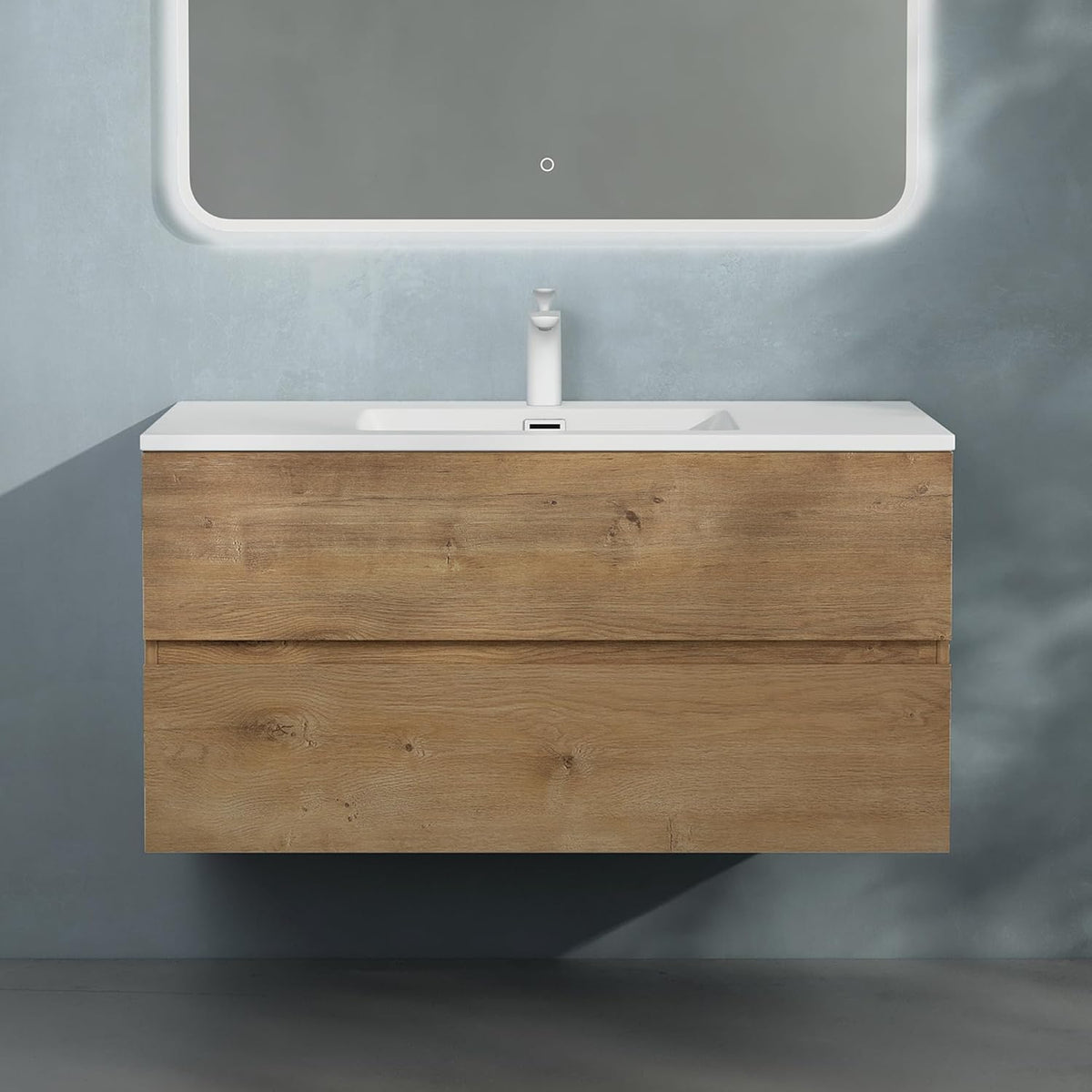 Doporro Badmöbel-Set Waschbecken-Unterschrank, Badezimmerschrank, Waschtisch, 50 cm, 80 cm