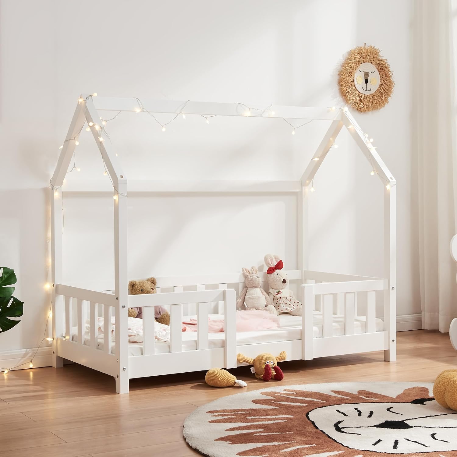 [en.casa] Kinderbett, Praktisch, Hausbett