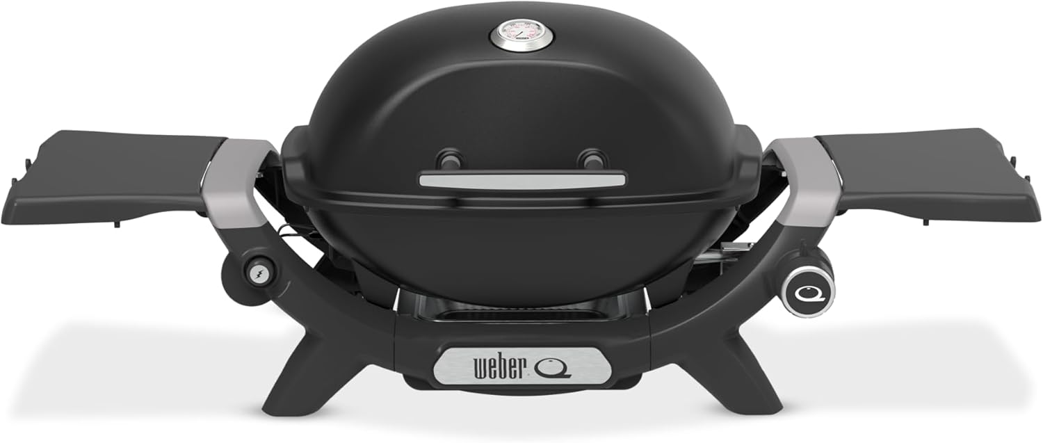 Weber Q 1200N Gasgrill mit Seitentischen, 2,93 kW, 44 cm, 45.5 cm, 50 cm