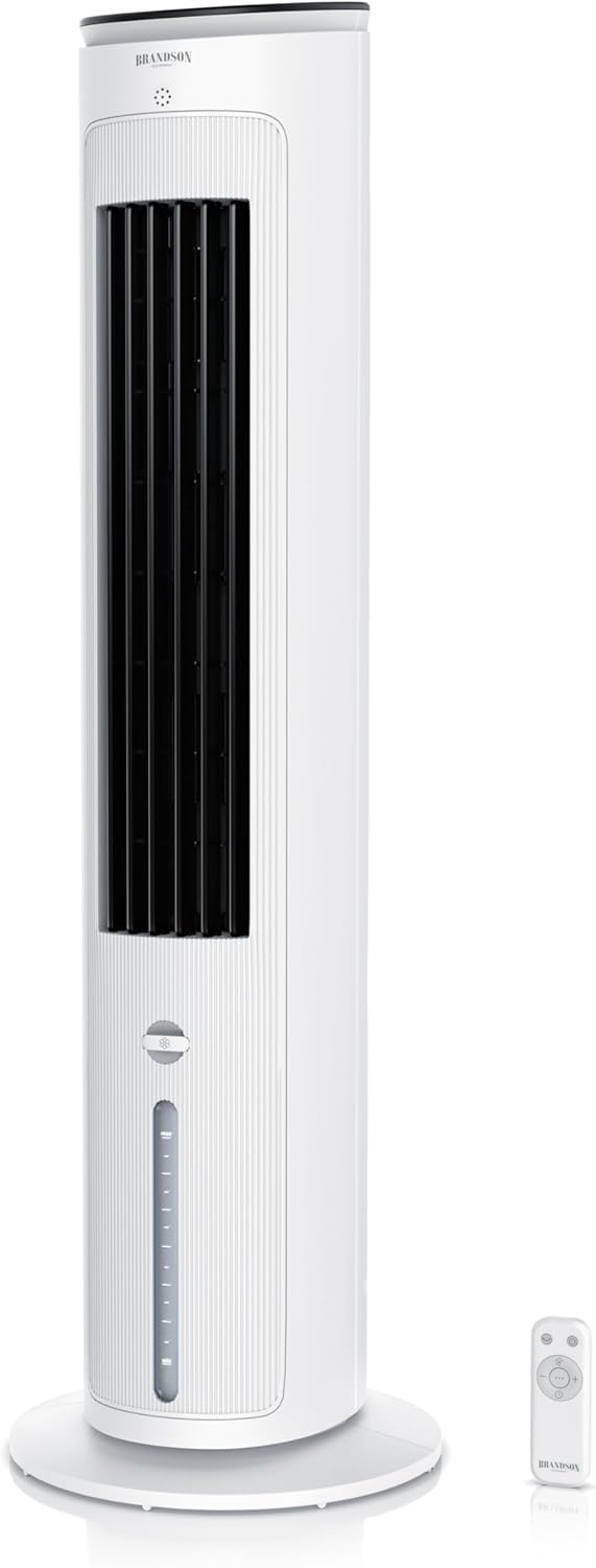 Brandson - Turmventilator, KLIMAANLAGE, 0,055 kWh, 15 Minuten, 1-7 Stunden, 85 cm, 180 cm, 44 cm