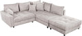 Riess Ambiente Modernes Ecksofa, Cord-Sofa, 85 cm, 75 cm, 80 cm