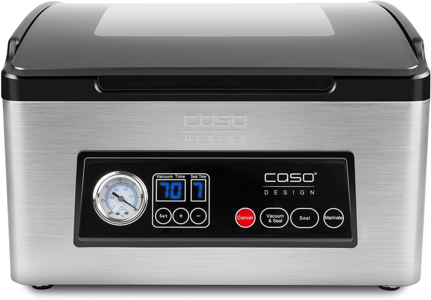 CASO VacuChef 70 - Kammervakuumierer aus Edelstahl, 32 cm, 30 cm, 320 mm, 29 cm