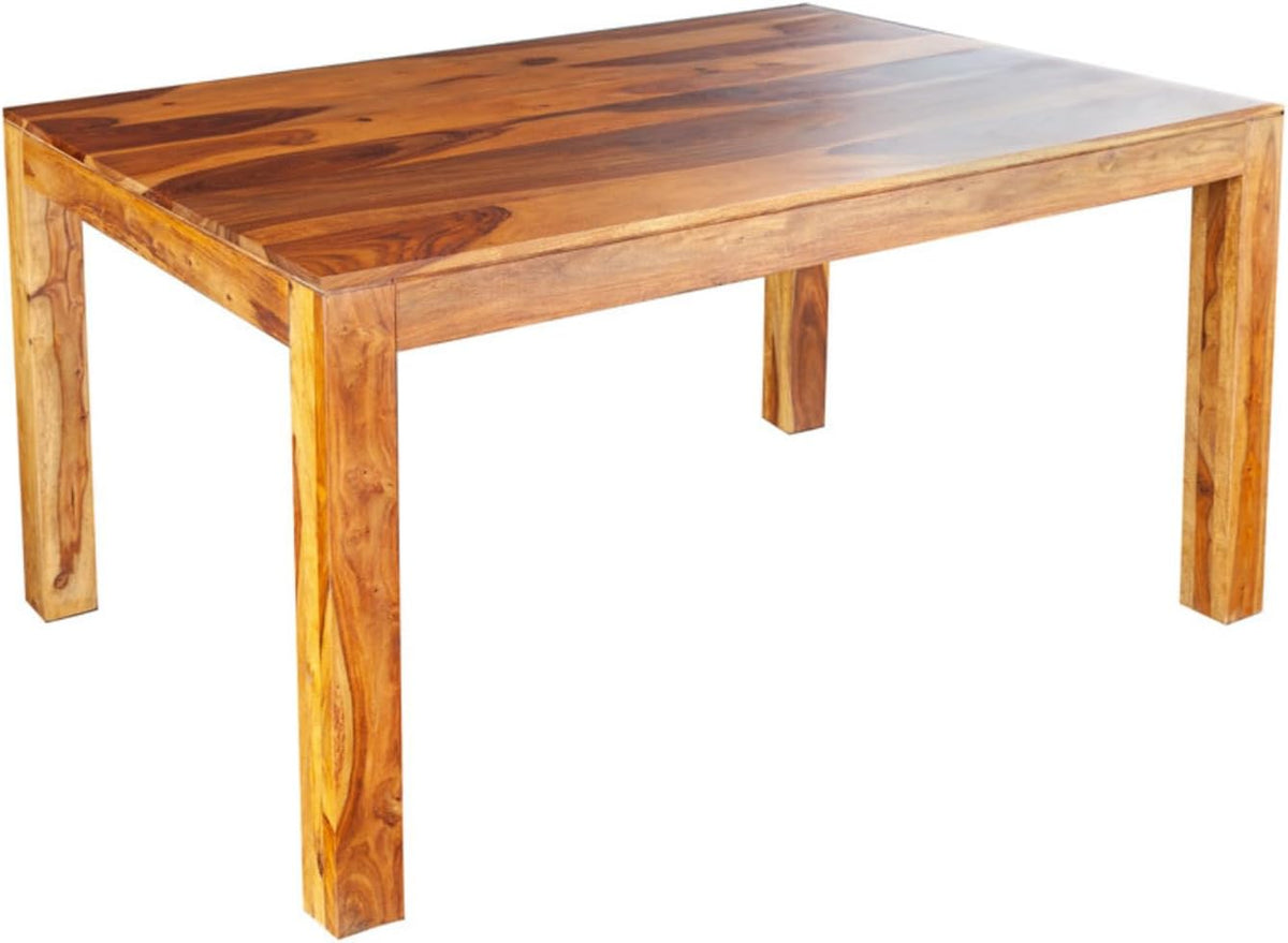 Riess Ambiente Massivholz Esstisch, Esszimmertisch, Massivholztisch, 120 cm, 76 cm, 70 cm, Sheesham-Holz
